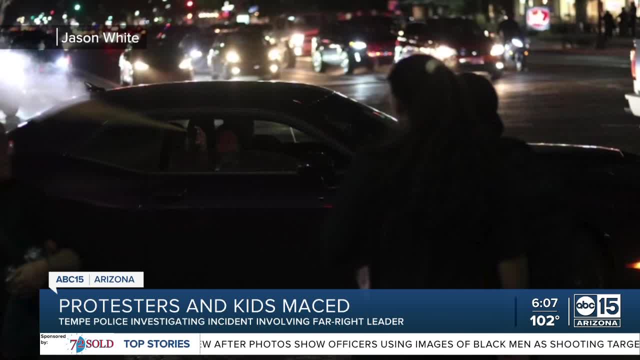 'AZ Patriots' leader bear sprays protesters, police investigating - Vimarsana News