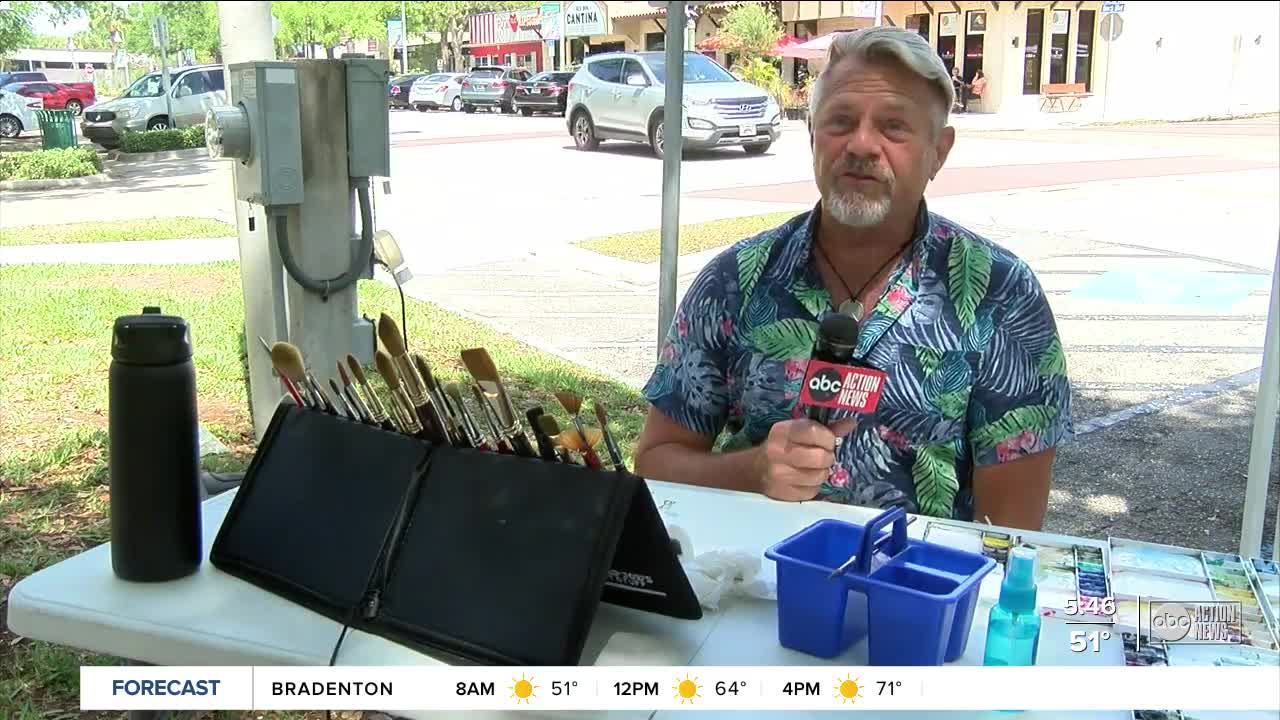 Artists take their paintbrushes to the sidewalk in Gulfport