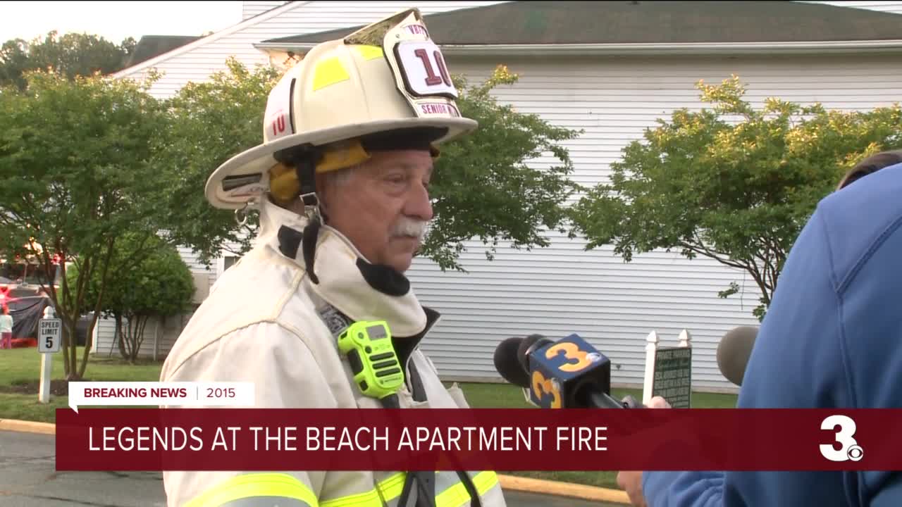About 30 people displaced as Virginia Beach apartment fire destroys roof