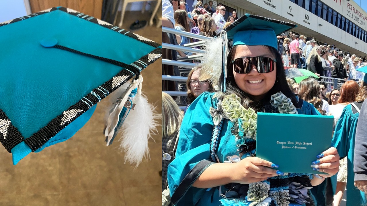 Cedar City School Removes Graduate s Cap With Native American Symbols