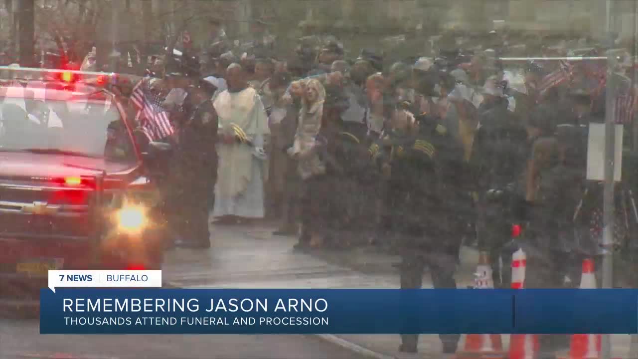 Firefighter Jason Arno laid to rest following funeral at St. Joseph