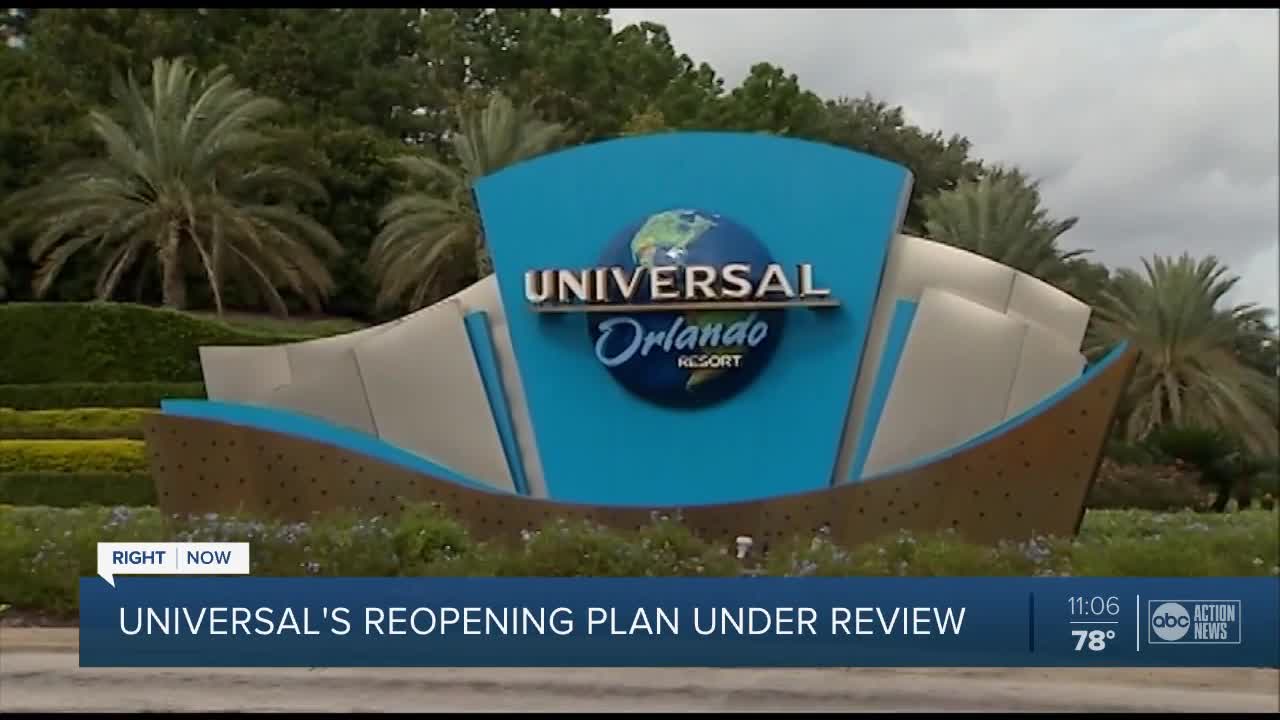 Just days after reopening the CityWalk Universal Orlando Resort is hoping to reopen its theme parks next month