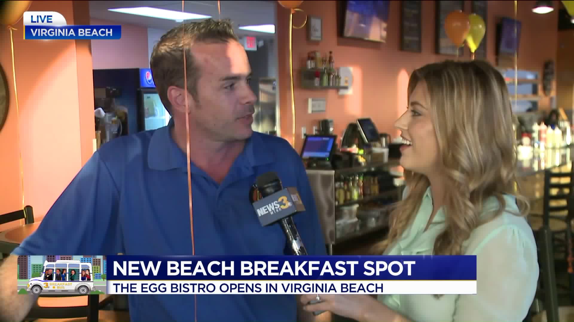 News 3 Breakfast Bus is Back! The Egg Bistro opens in Virginia Beach