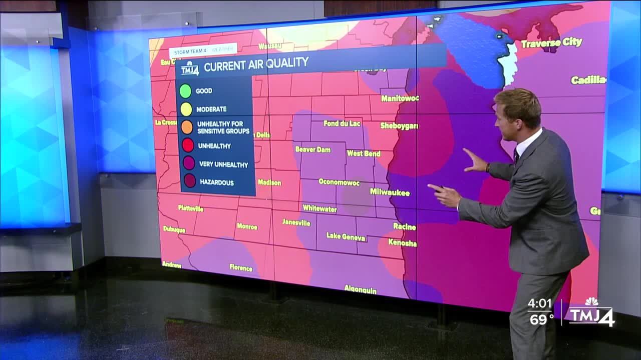 'Very unhealthy' haze in Wisconsin; Waukesha records 'hazardous' air