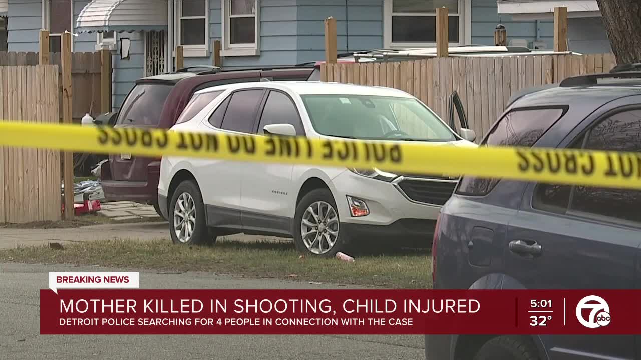 Detroit police searching for 4 people after shooting that left mother ...