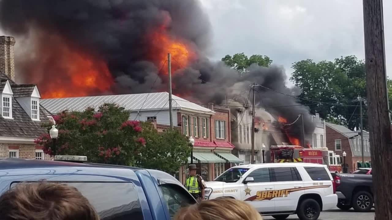 'Major fire' in Tappahannock burns buildings on Prince Street - Vimarsana News