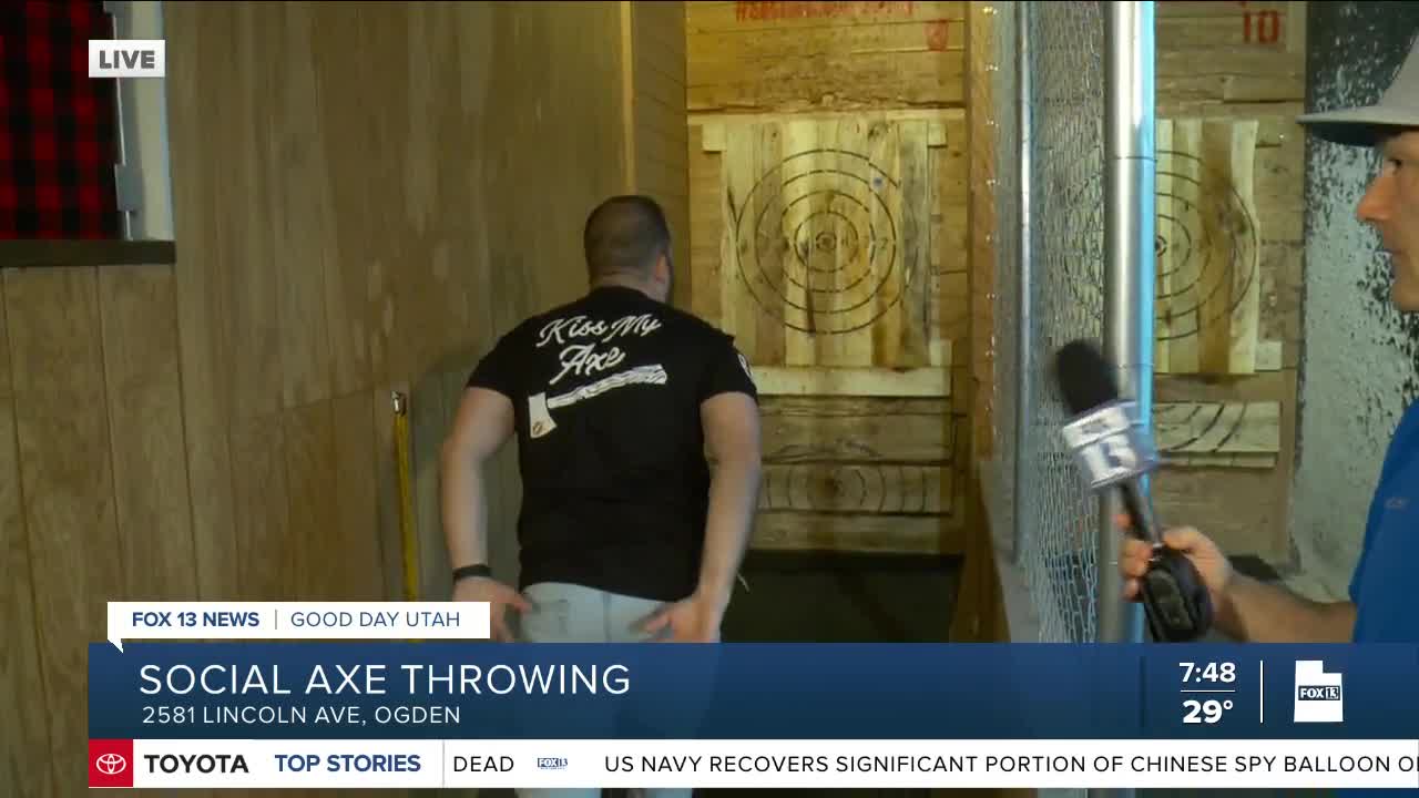 Social Axe Throwing in Ogden