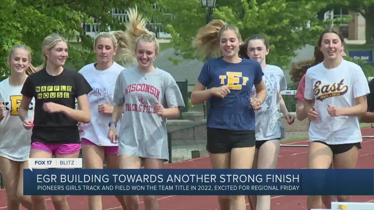 EGR girls track team builds toward another strong finish