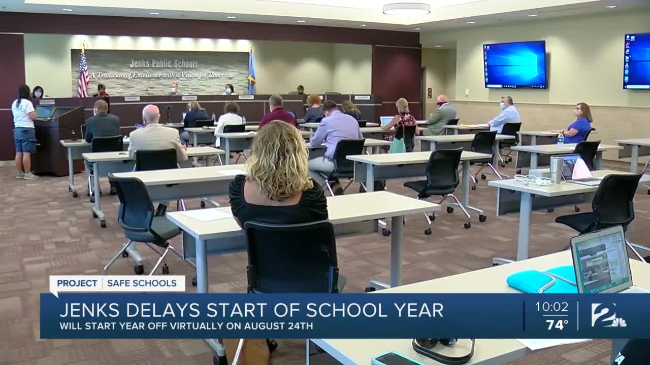 Jenks Public Schools to start school year virtually