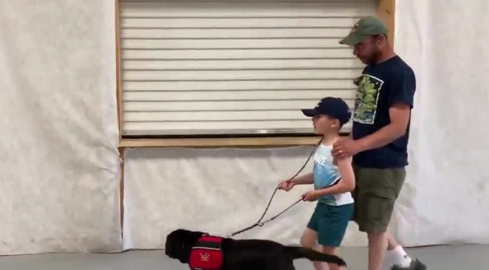 Las Vegasbased Miracle Flights helps boy get service dog
