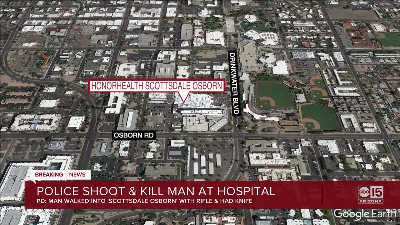 Police shoot, kill man at HonorHealth Scottsdale Osborn
