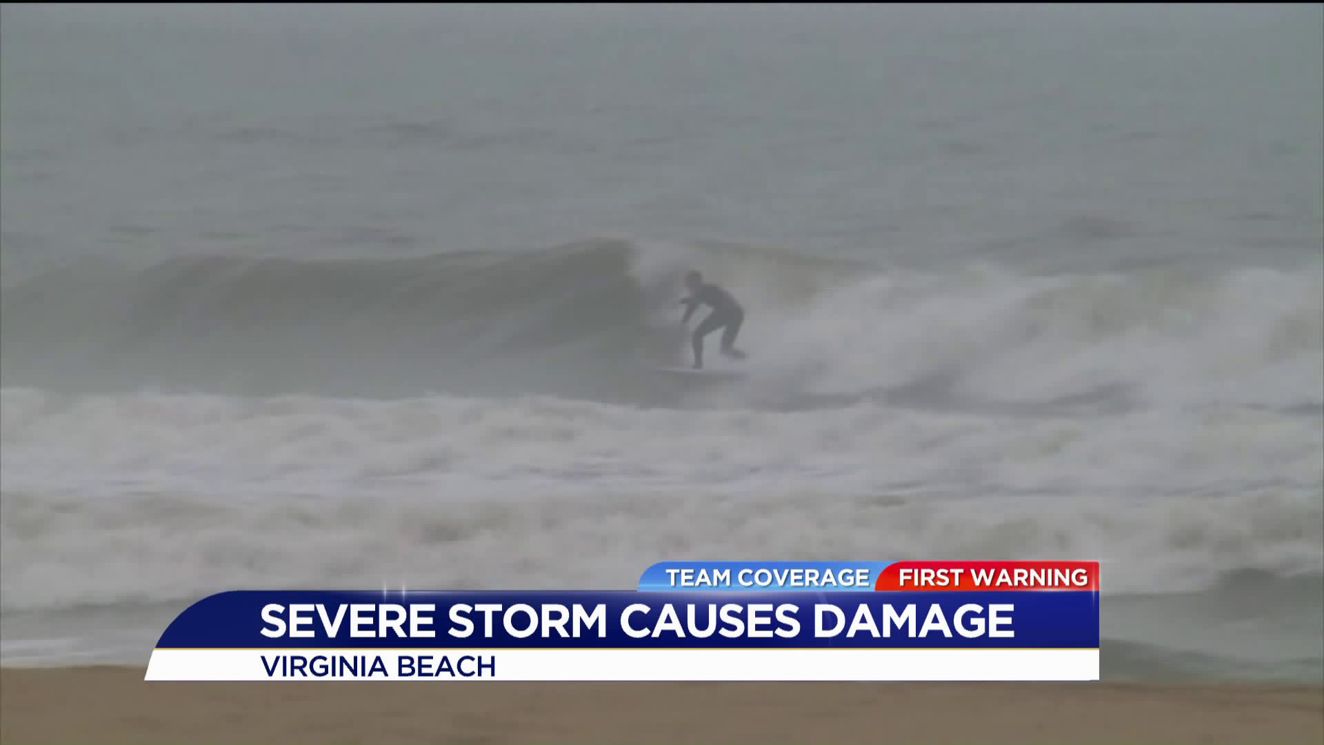Damage reported at Virginia Beach Oceanfront after Friday morning storms