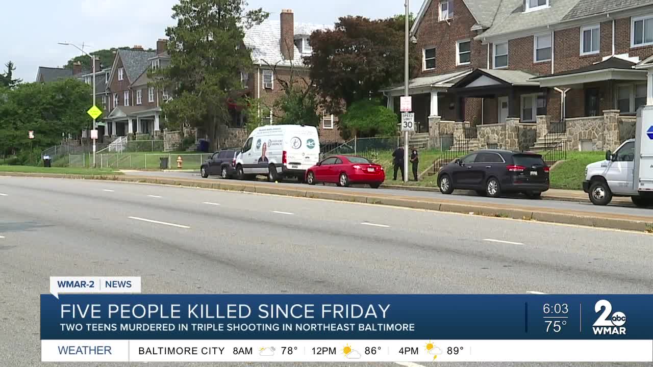 5 killed, 7 injured in nine shootings over violent Baltimore weekend