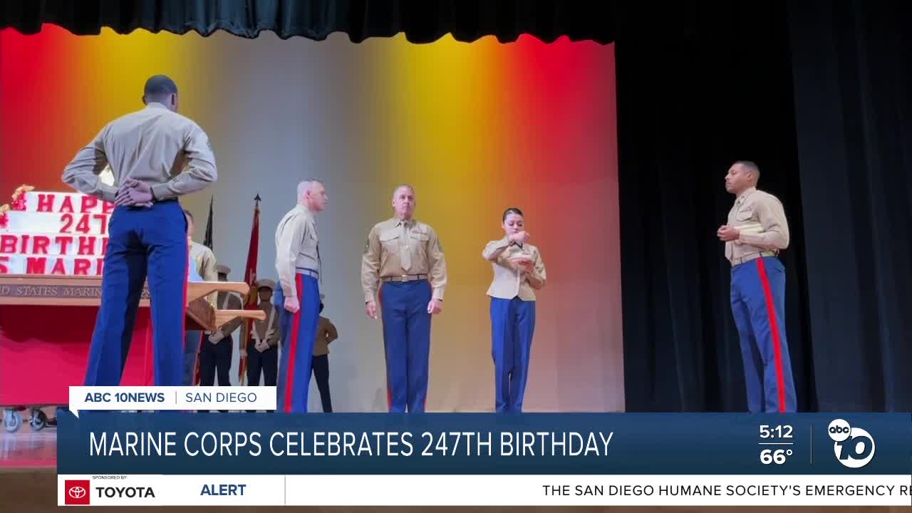 Camp Pendleton Marines celebrate the Marine Corps 247th Birthday