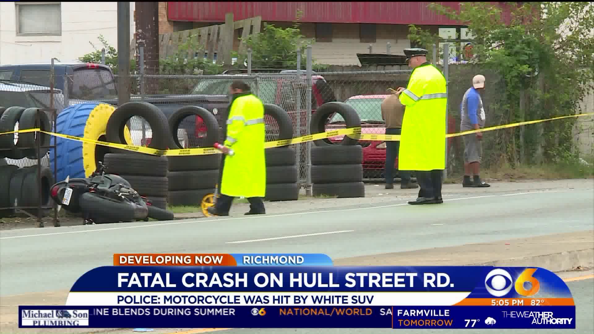 Police identify motorcyclist killed in Hull Street crash in Richmond