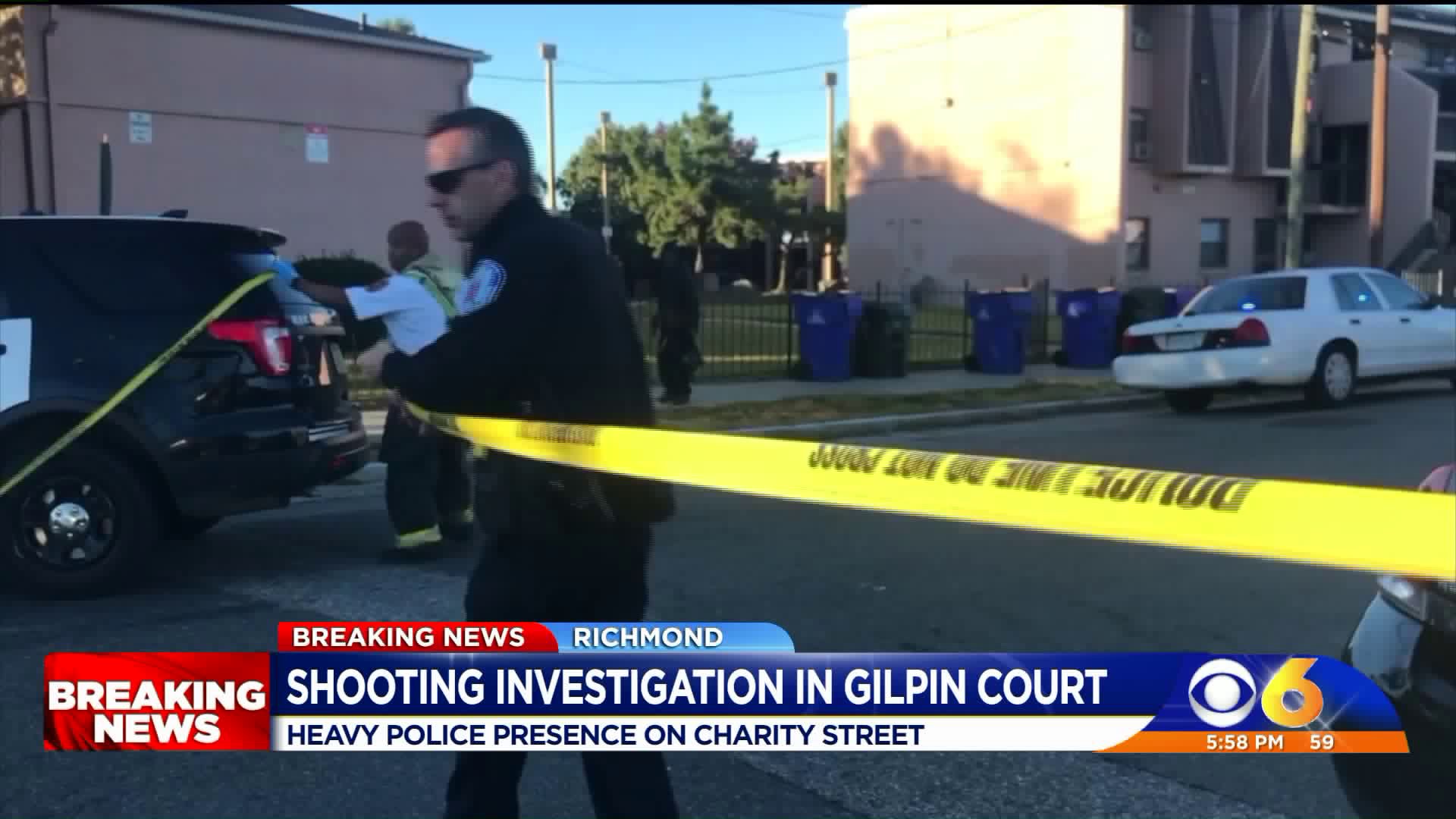 Man wounded, woman grazed by bullet in Gilpin Court shooting