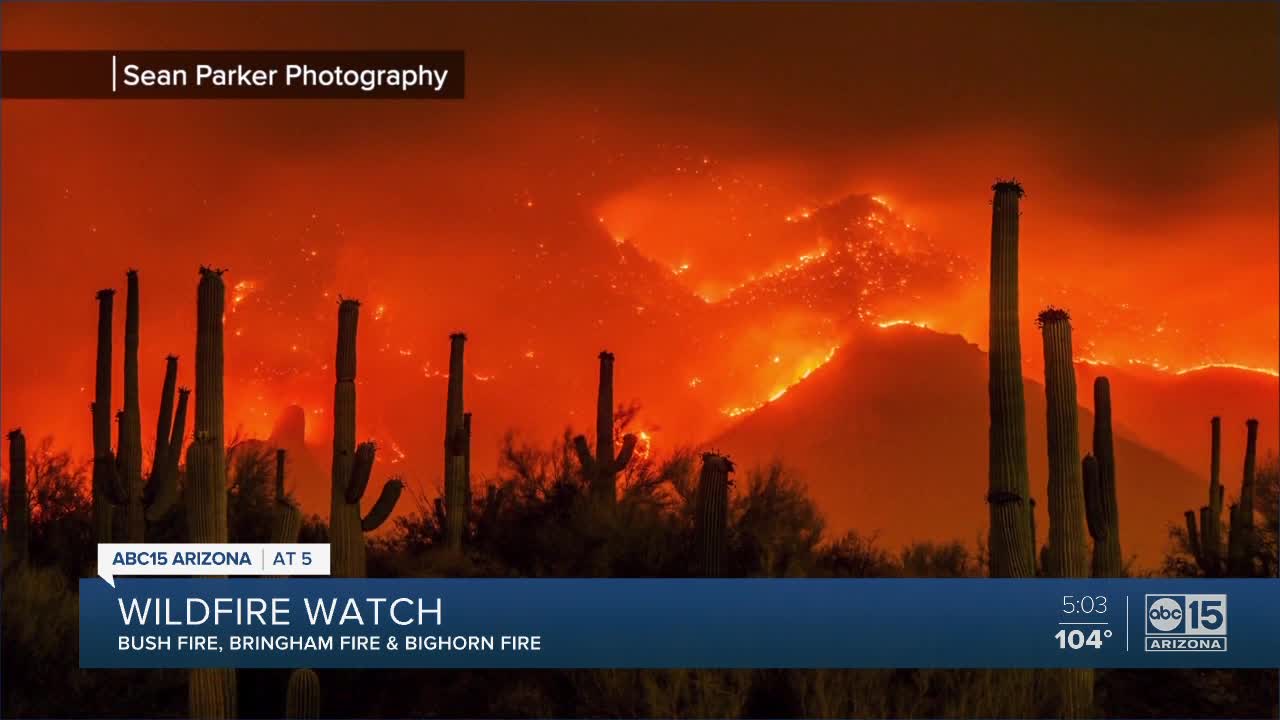 Evacuations issued for 'Bush Fire' along State Route 87 near Bush ...