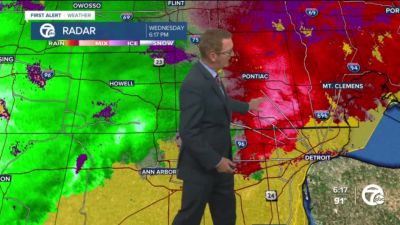 Detroit Weather Flood advisories issued after thunderstorms