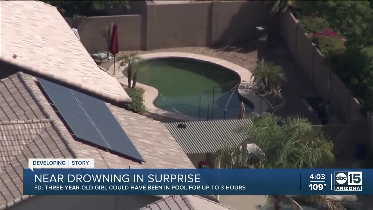 PD Surprise toddler drowned in pool while mother was sleeping