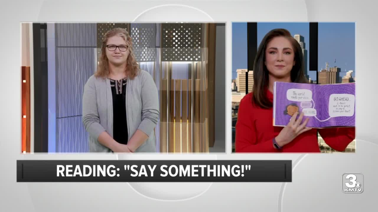 KMTV anchors reporters read from Say Something by Peter Reynolds