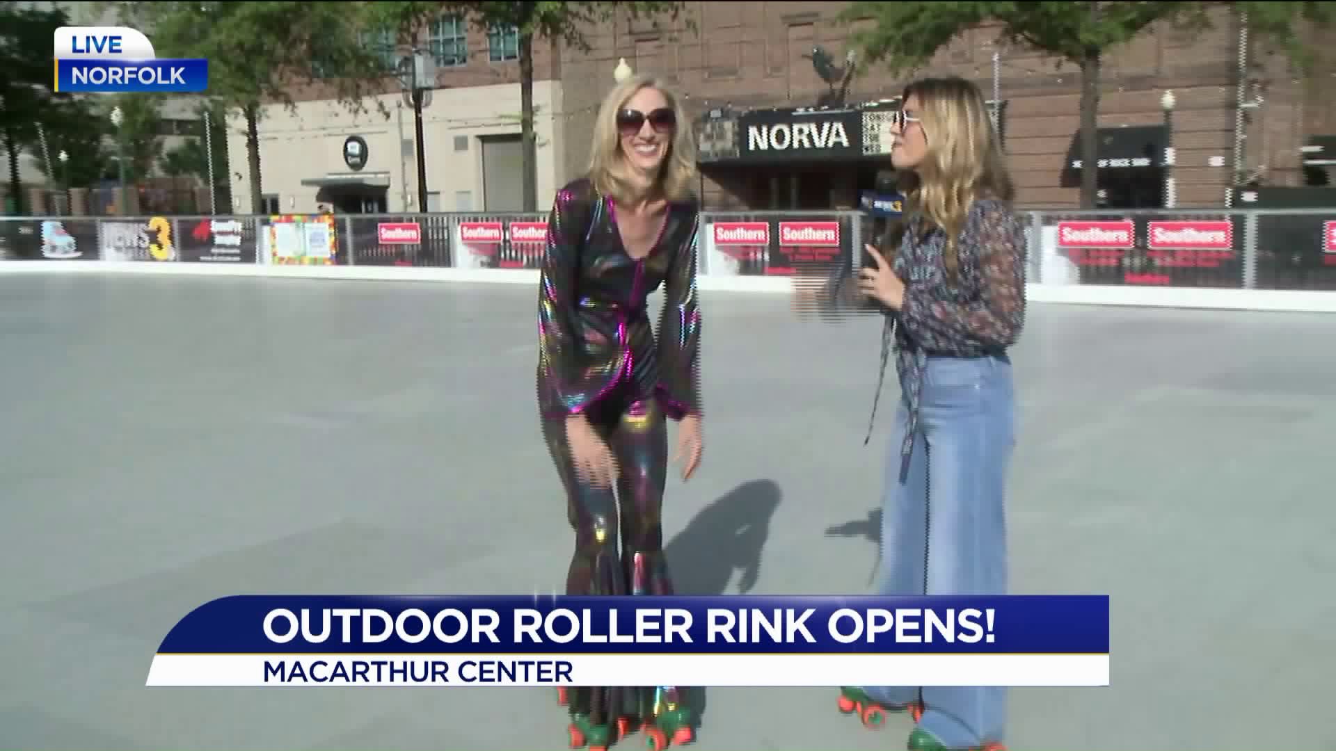 Outdoor roller rink opens at MacArthur Center!
