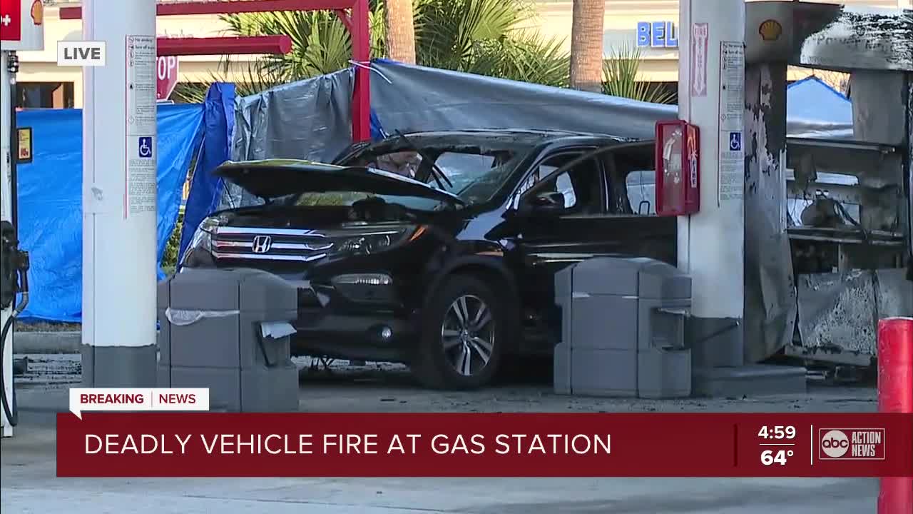 Woman killed in fire at Palm Harbor gas station