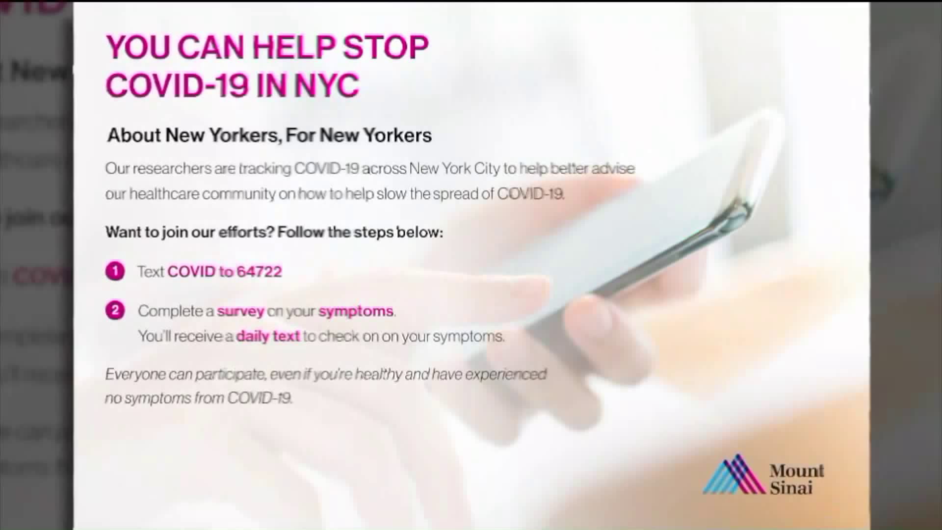 Mount Sinai launches COVID19 app