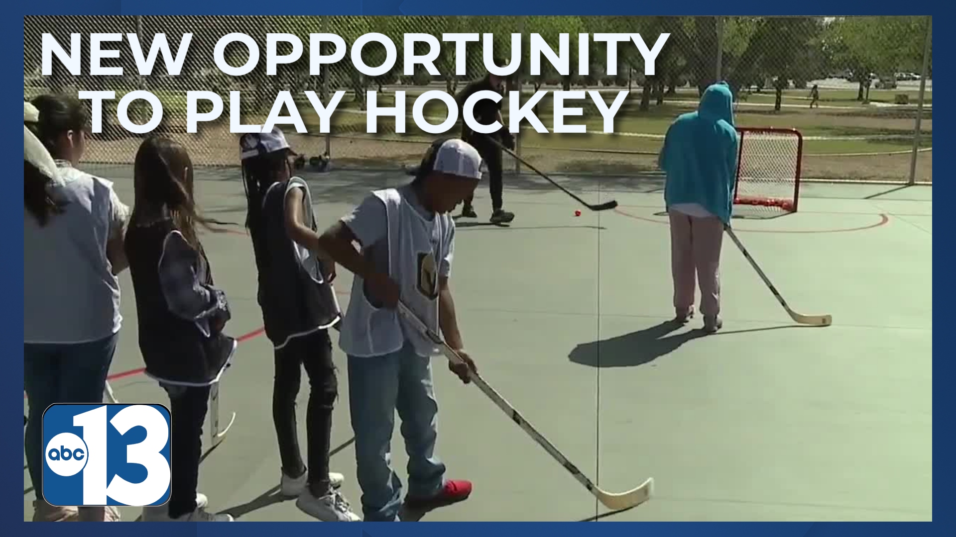 New ball hockey rink opens at Lorenzi Park