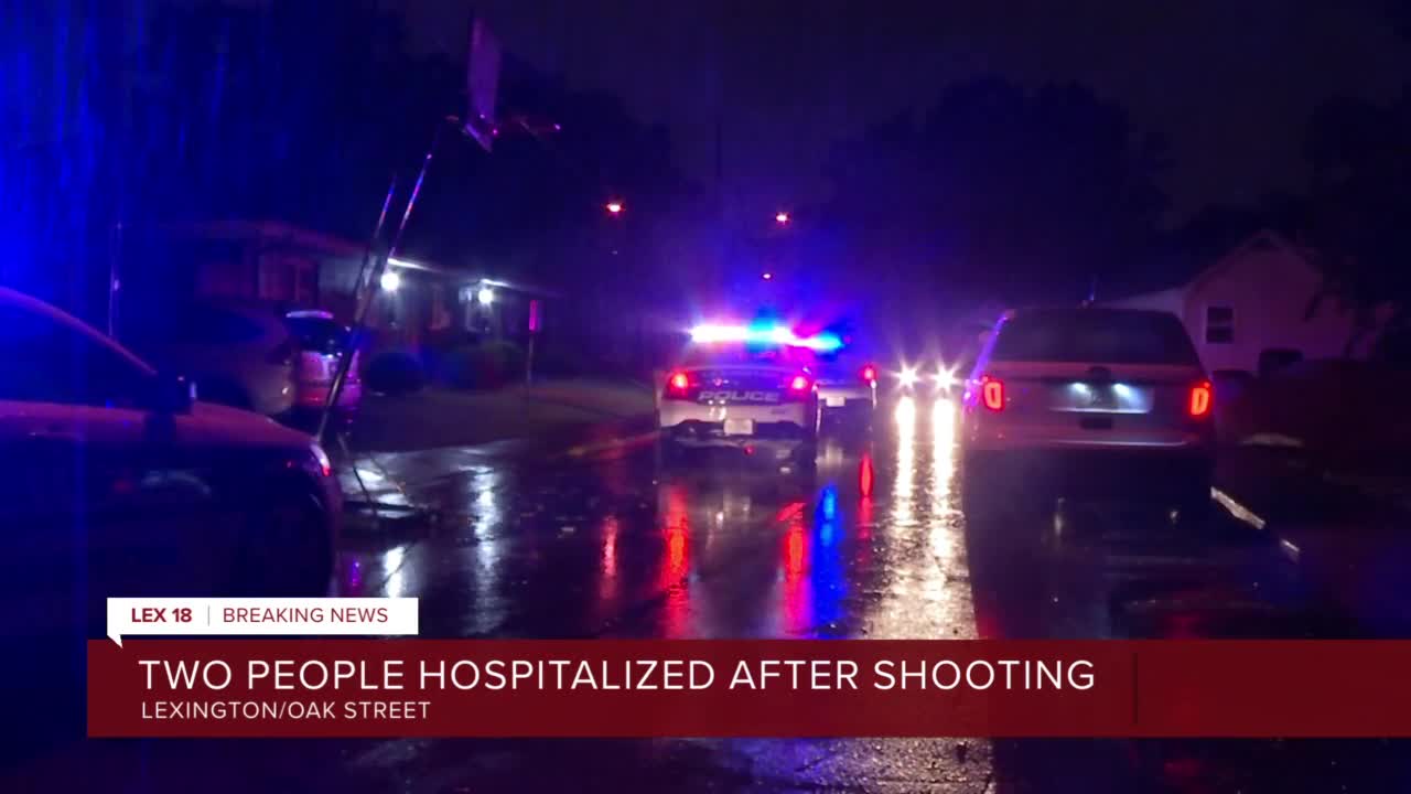 Two people hospitalized after Oak Street shooting