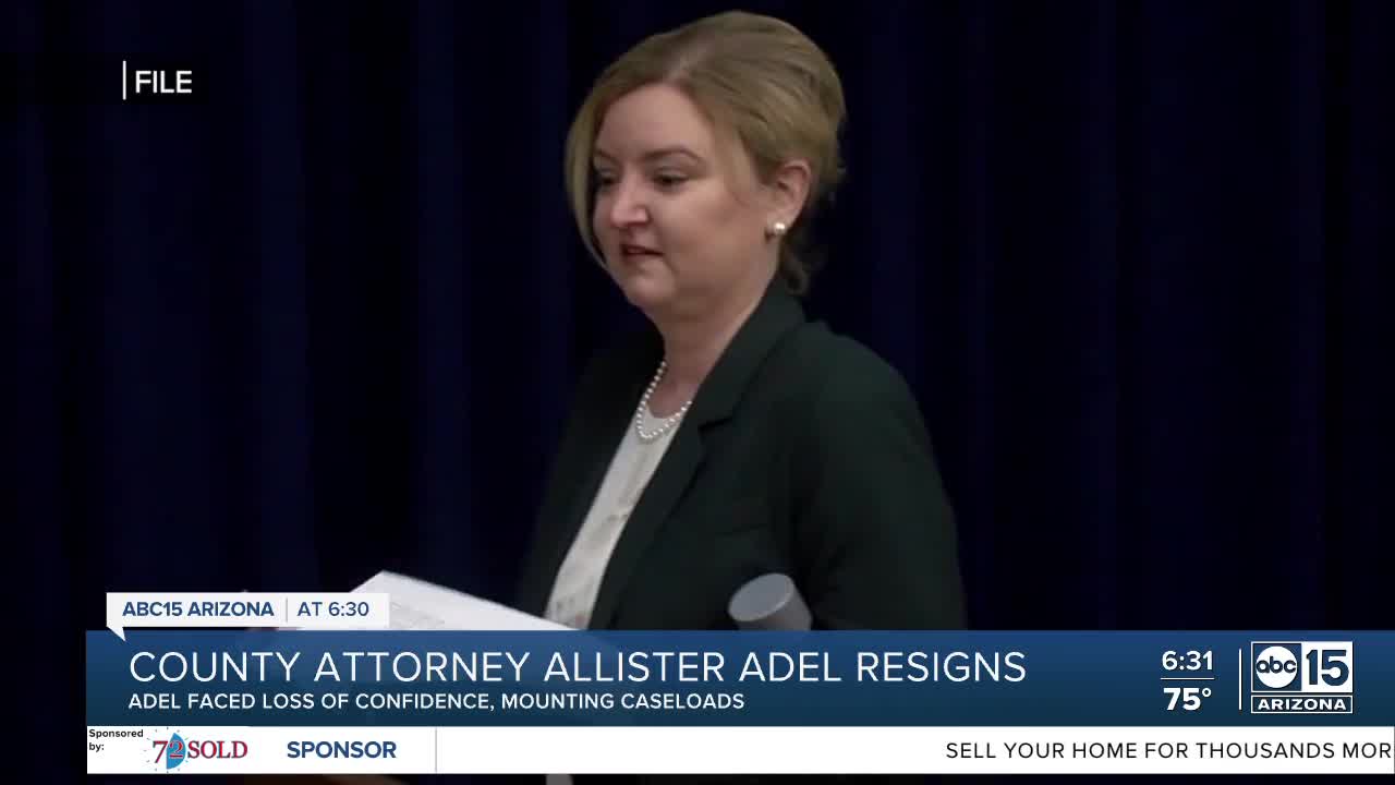 Maricopa County Attorney Allister Adel announces resignation