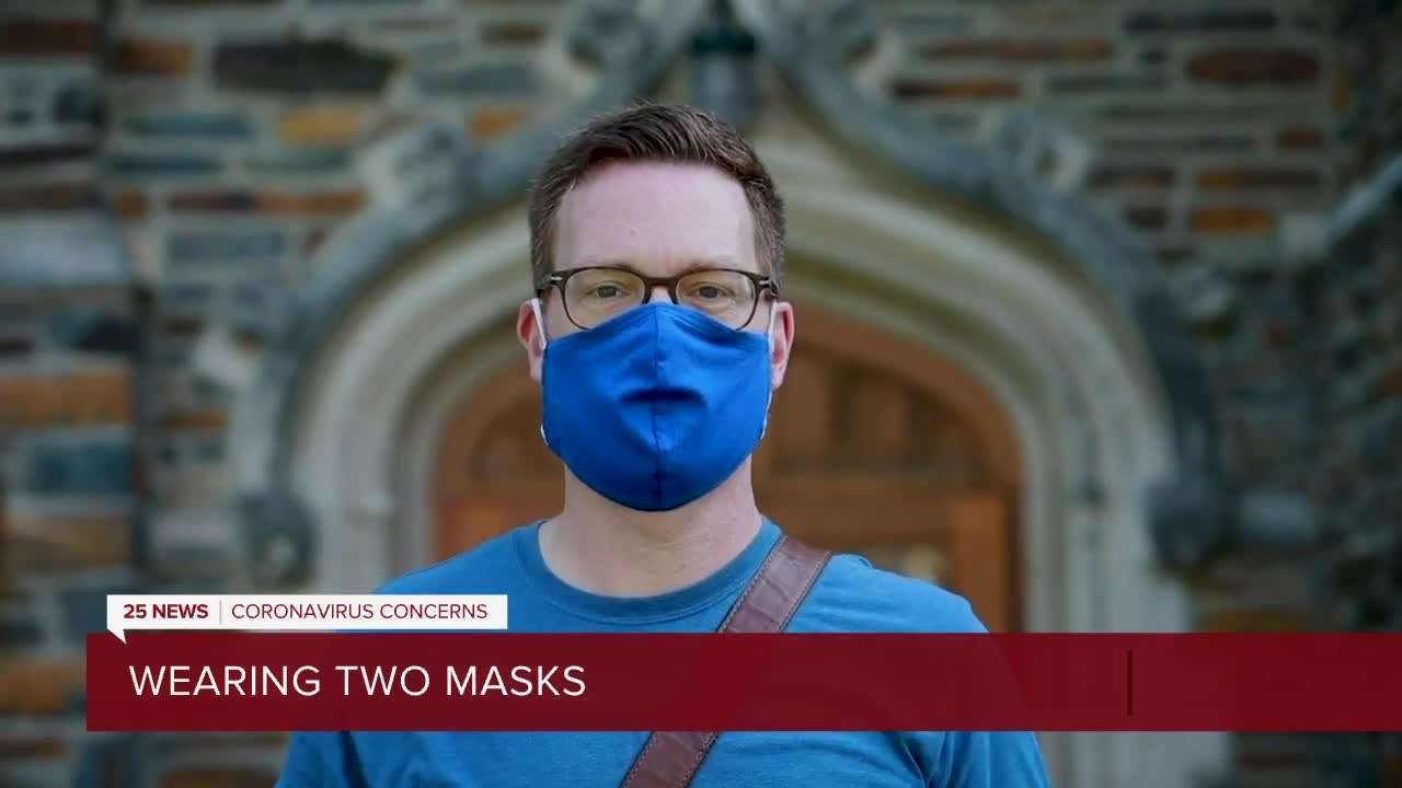 Does wearing two face masks offer more protection from COVID19?