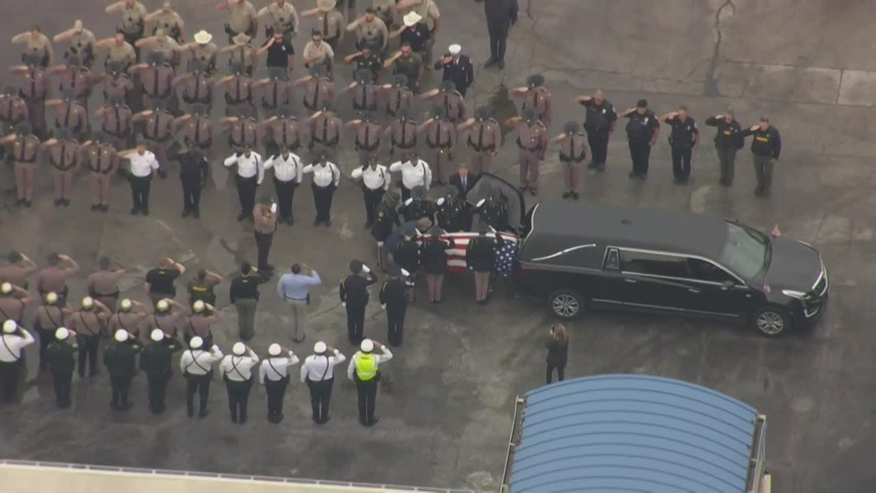 Procession honors Florida Highway Patrol Trooper Zachary Fink