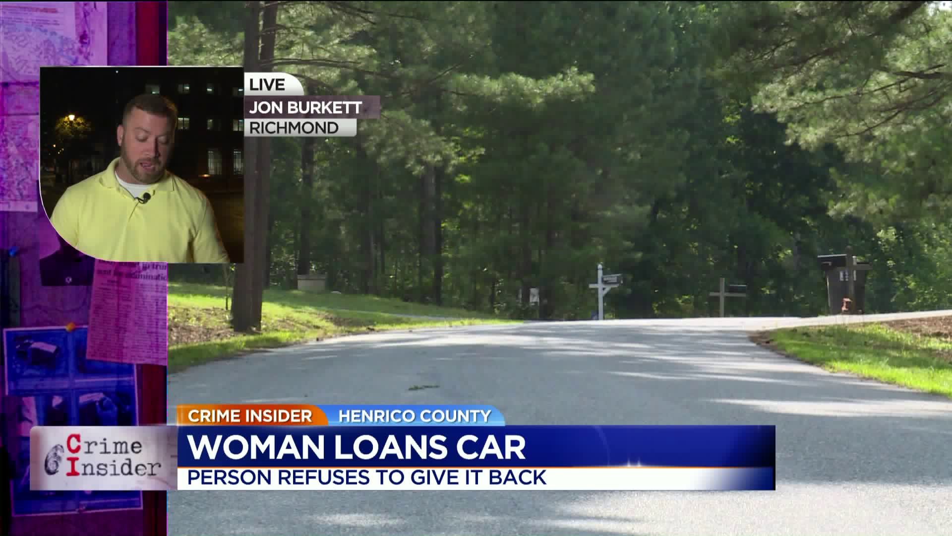 Woman says car was stolen by friend who she let borrow it