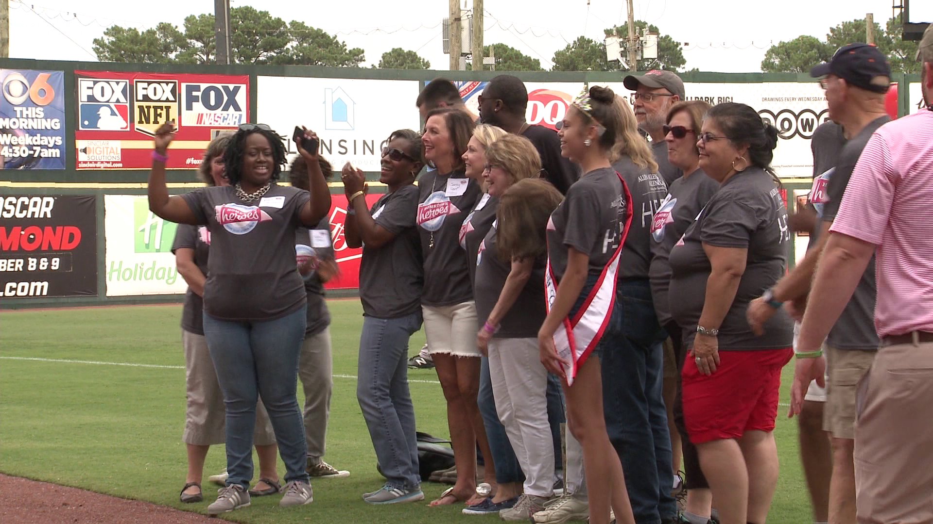 Allen & Allen honors ‘Hometown Heroes’ winners at Flying Squirrels game