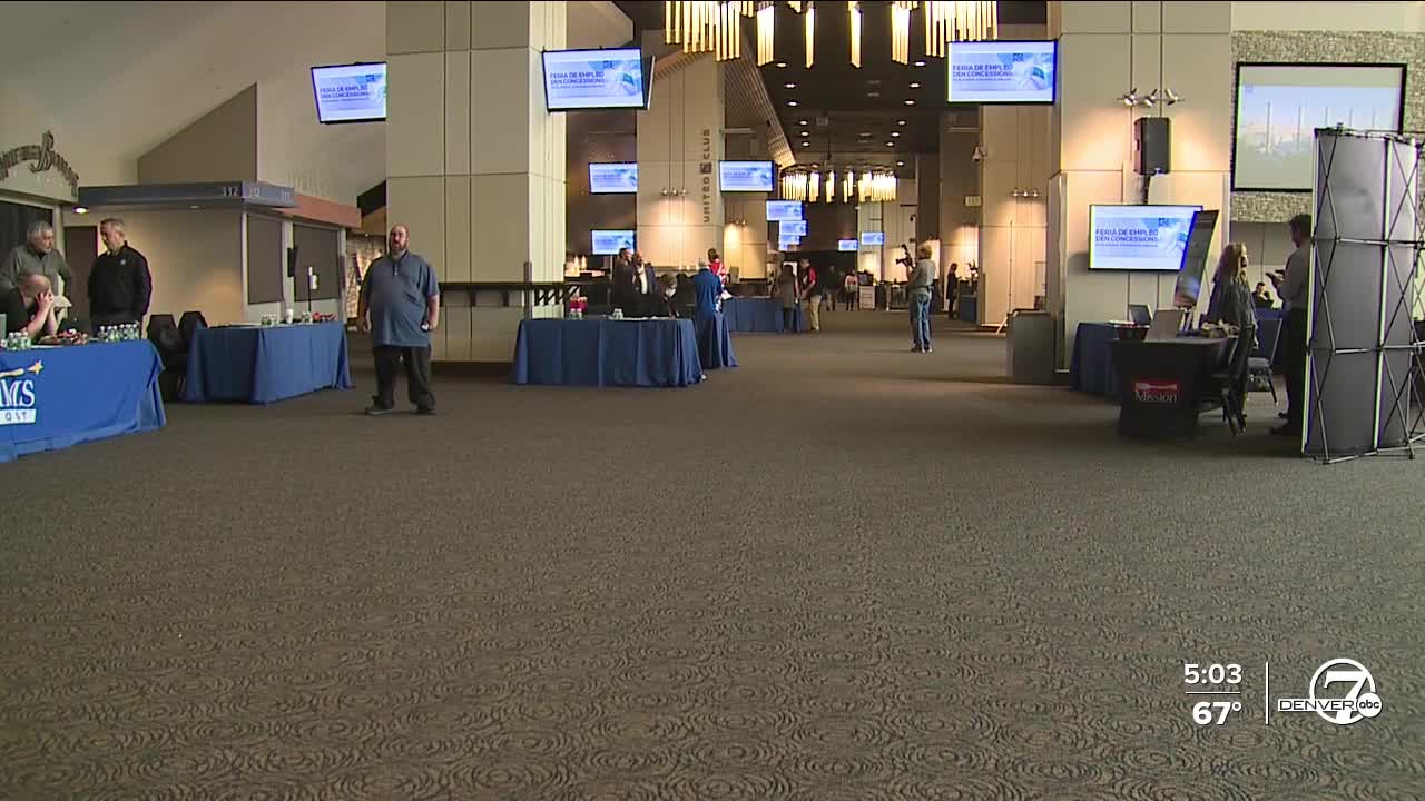 Underwhelming turnout at DIA's concessions job fair