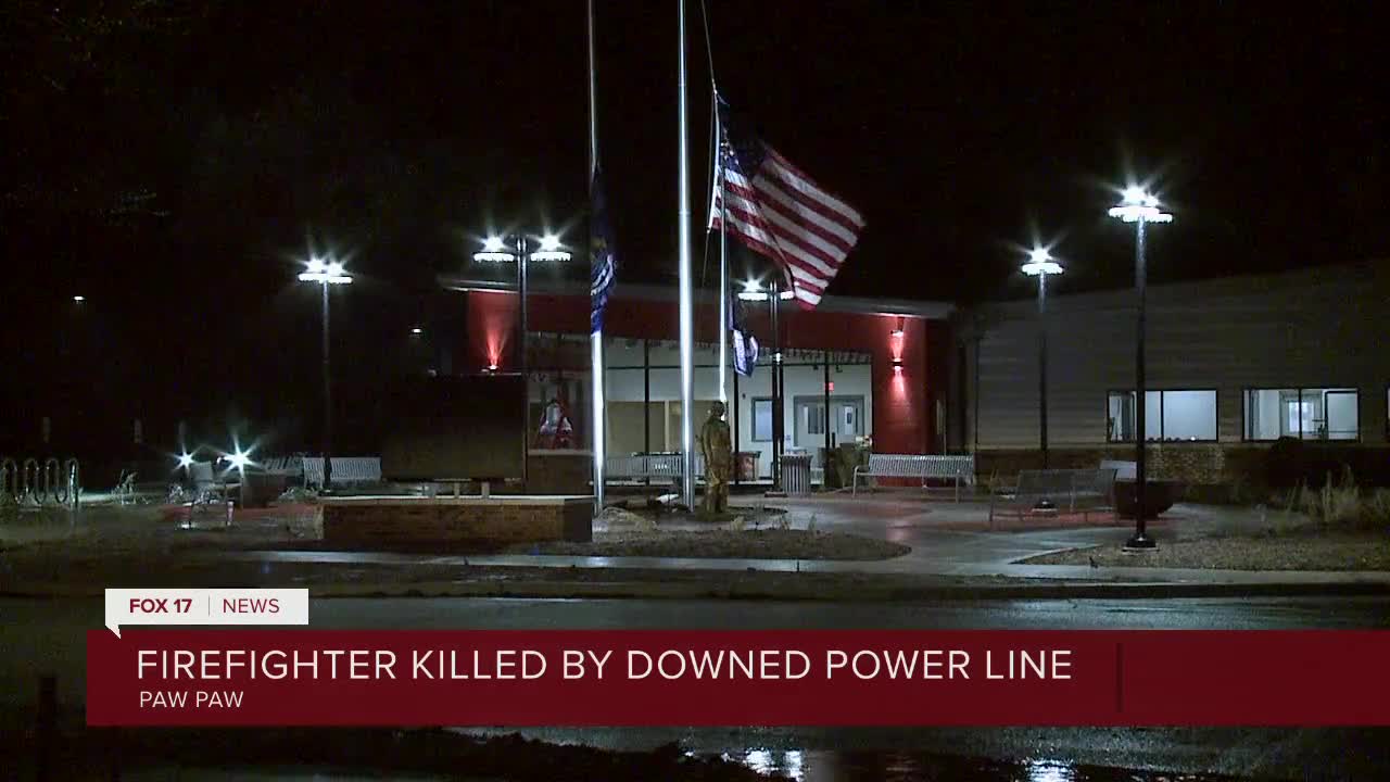 Paw Paw firefighter killed after incident with downed power line identified