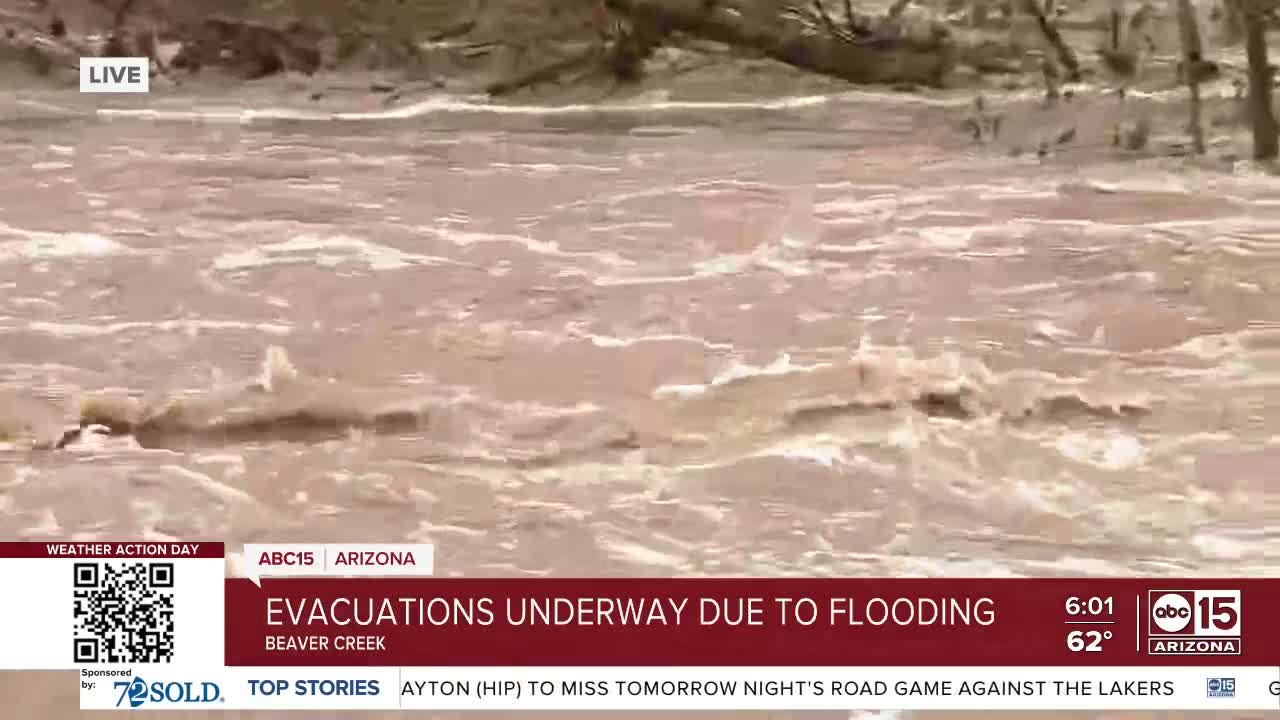 Some areas evacuated as Arizona experiences rising water levels