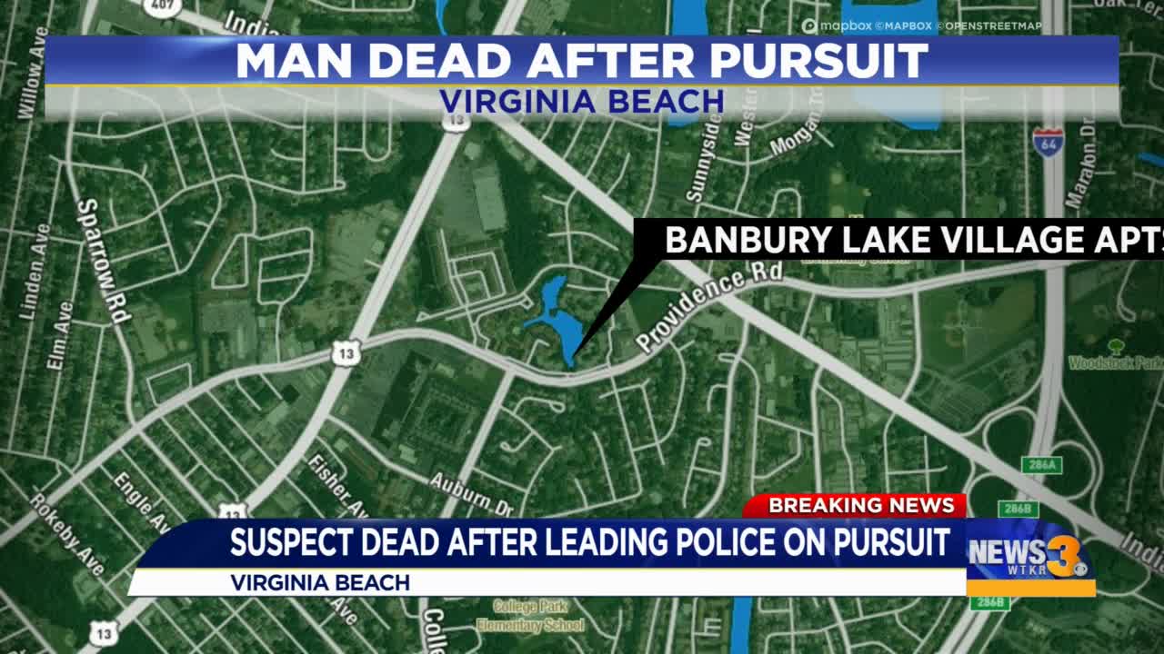Chase suspect in Virginia Beach shot and killed by his own gun during