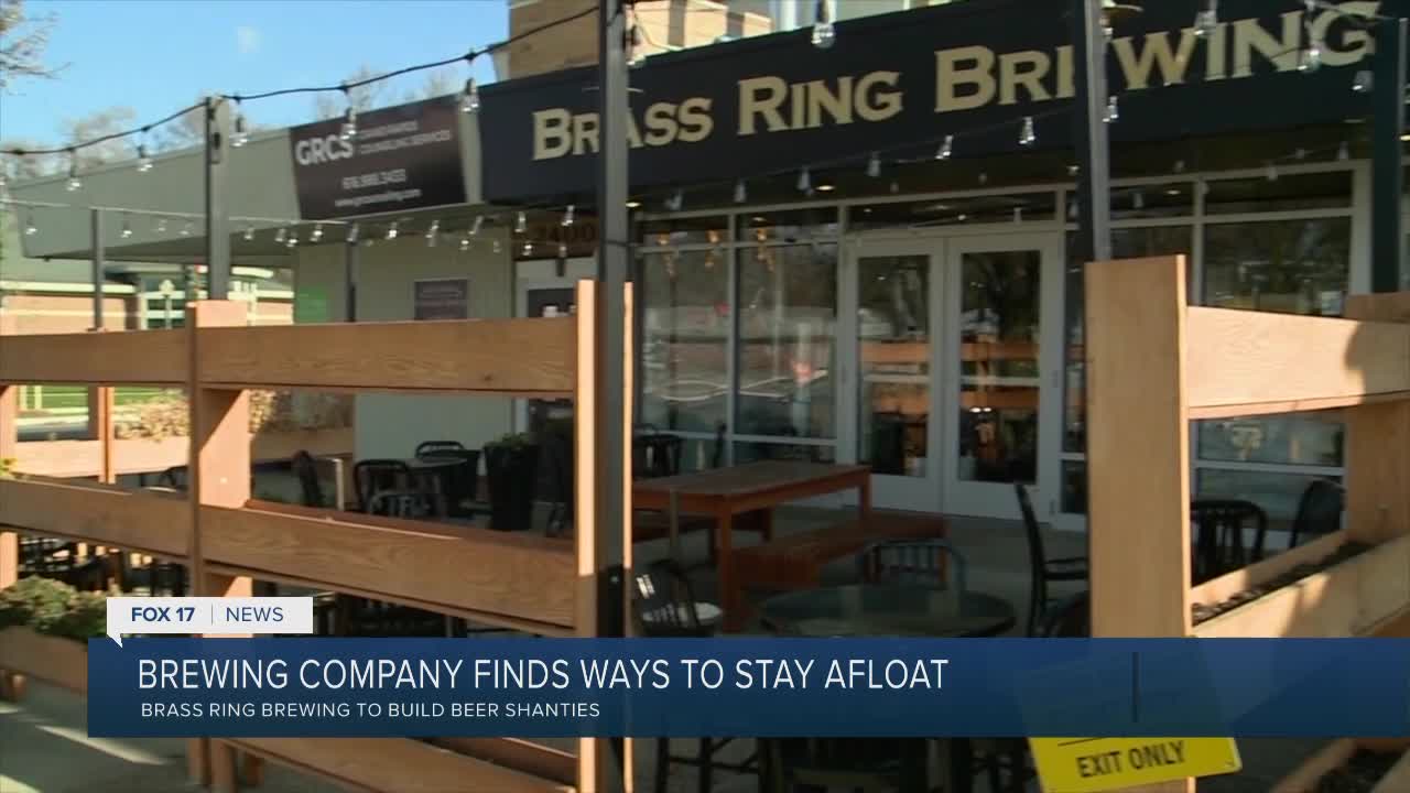 Brass Ring Brewing creates "Beer Shanties" for outdoor dining