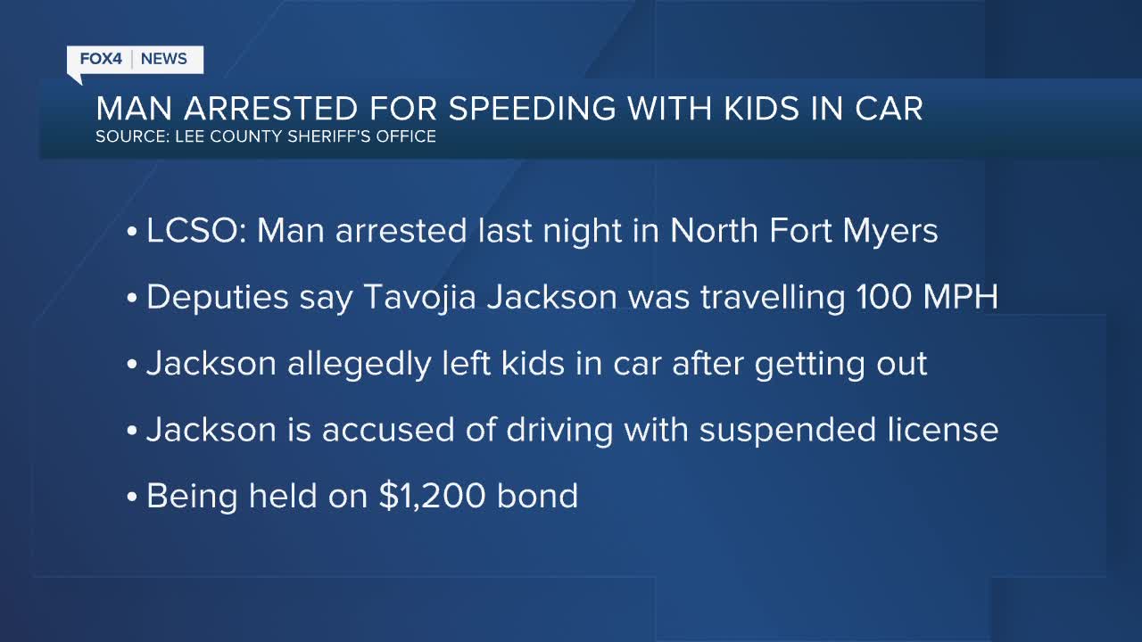 Man arrested for Reckless Driving and Child endangerment Monday