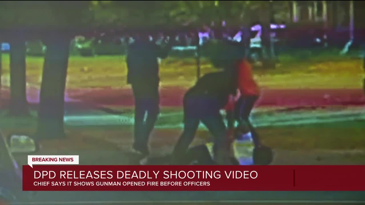 GRAPHIC Detroit police release video showing suspect firing at police