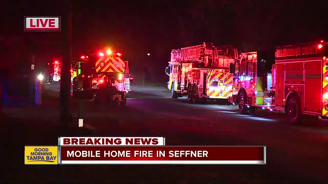 1 person killed, 1 injured in mobile home fire in Seffner