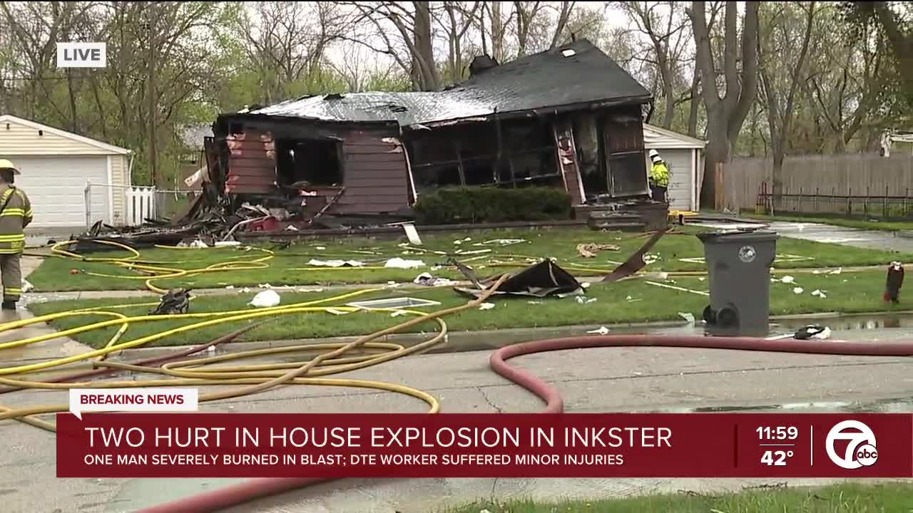 2 injured after house explosion in Inkster
