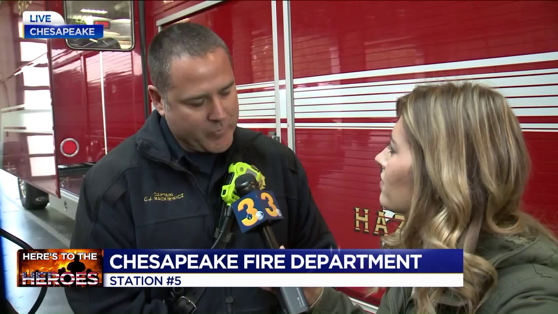 Here’s to the Heroes Chesapeake Fire Department