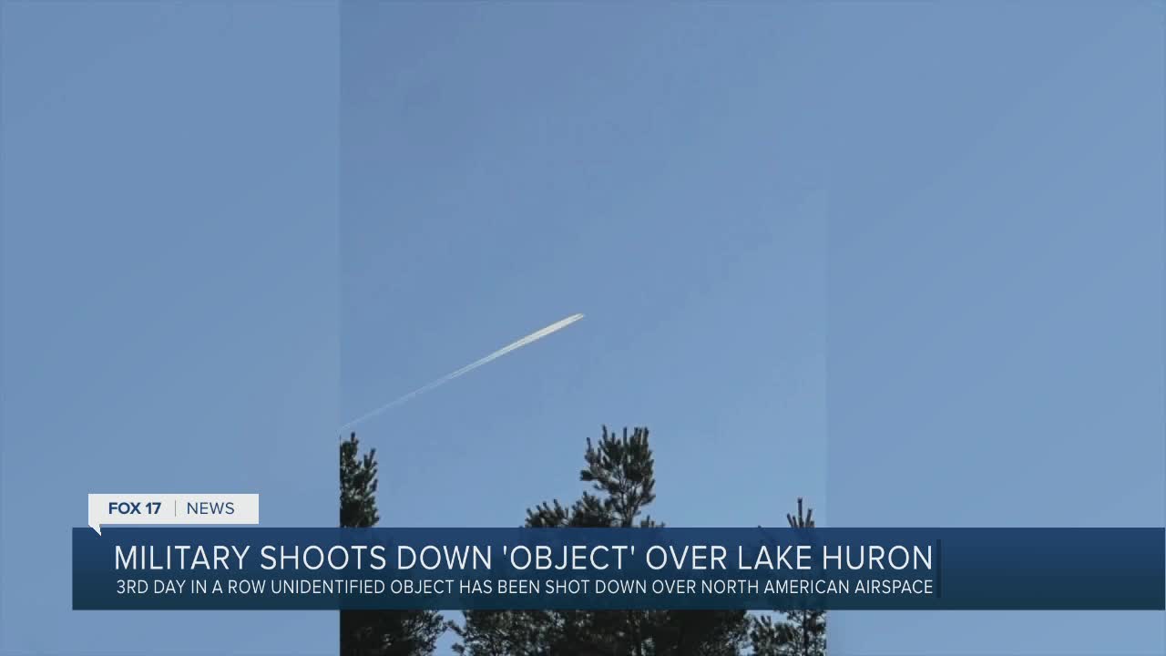 Efforts begin to recover object shot down over Lake Huron