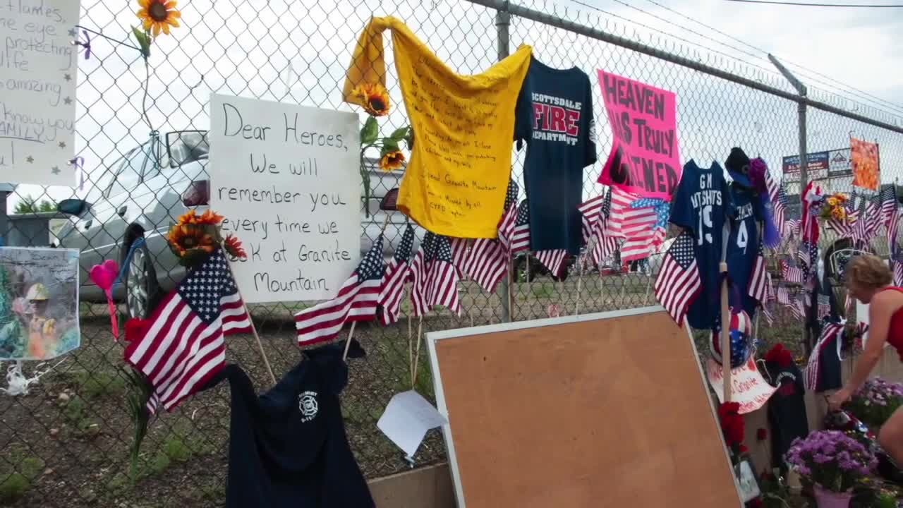 Memorial held to remember the victims of the Yarnell Hill Fire