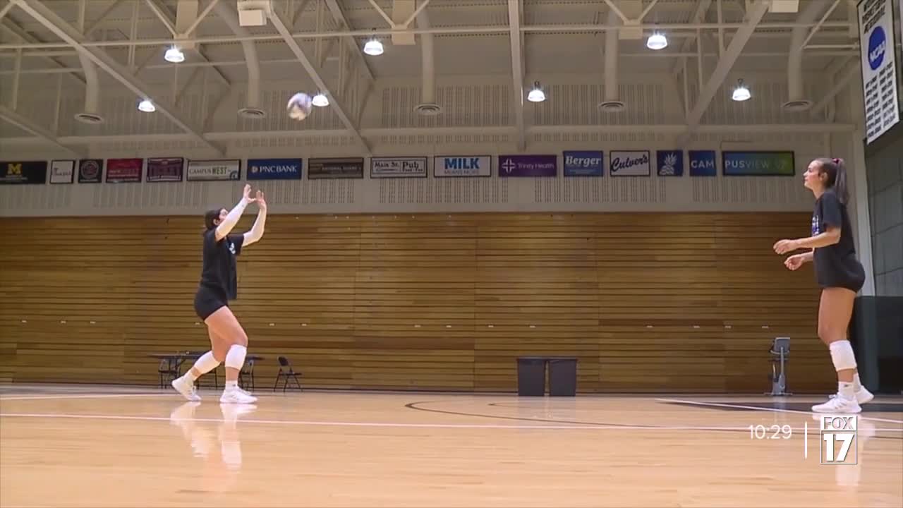 Gates sisters back on the volleyball court once again