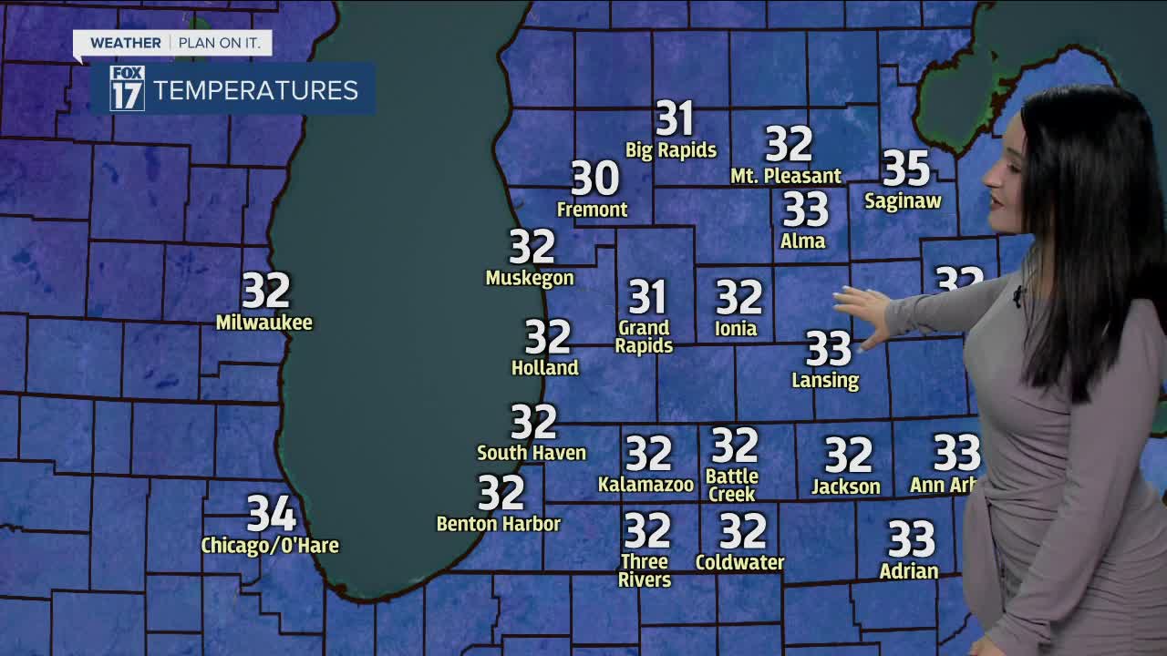 One of the coldest days of the month in West Michigan on Sunday
