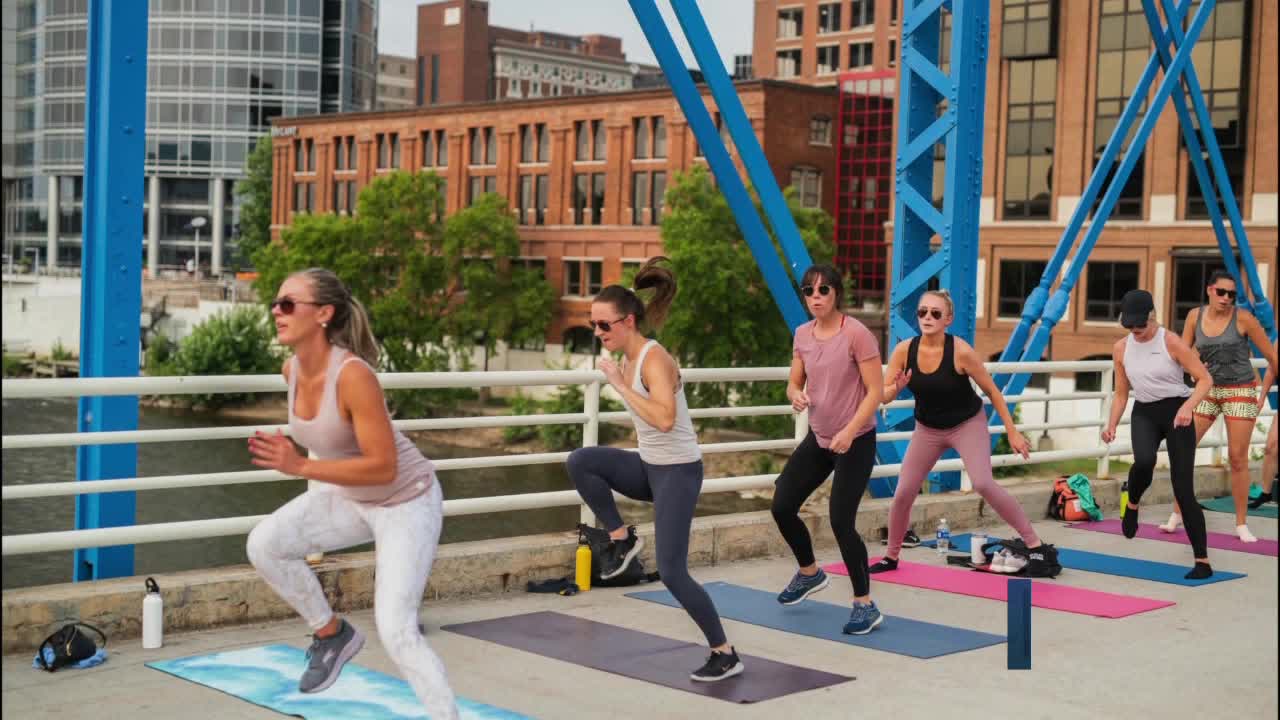 It's back! Annual fitness take-over returns to Grand Rapids' Blue Bridge - Vimarsana News