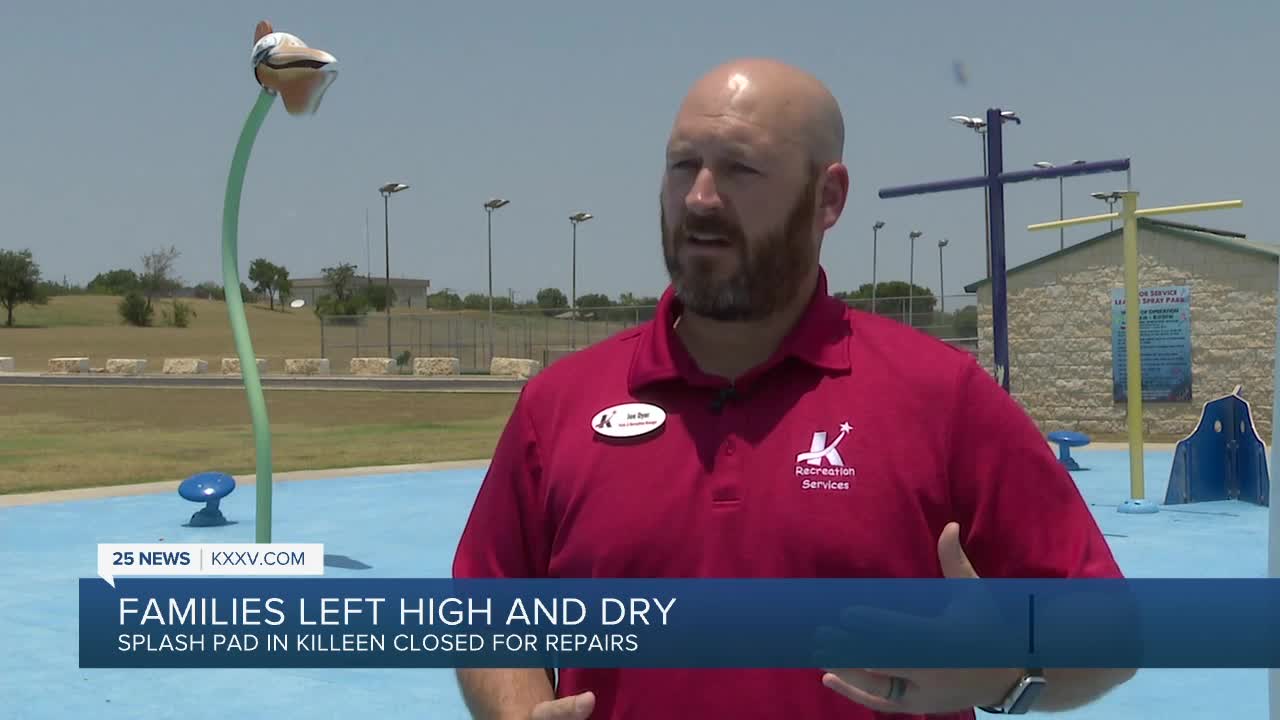Killeen splash pad closed due to broken pipe